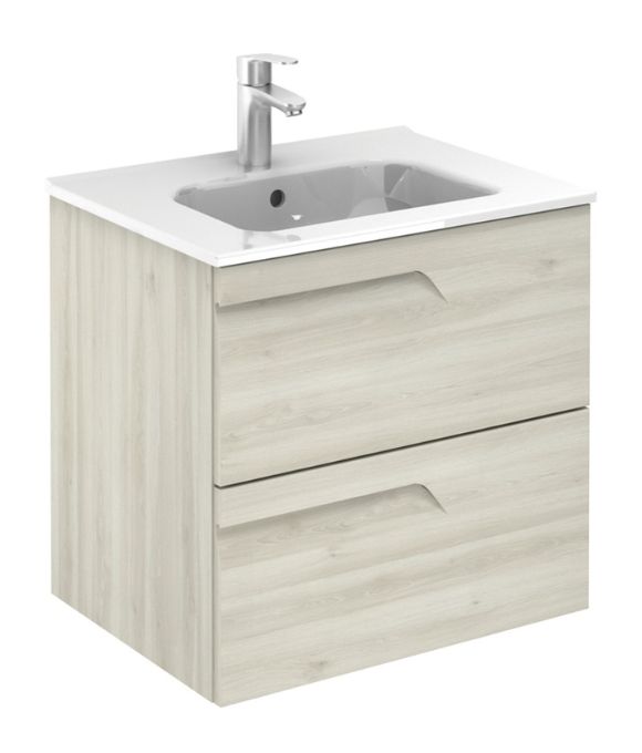 BRAVA WALL HUNG UNIT NATURE WHITE