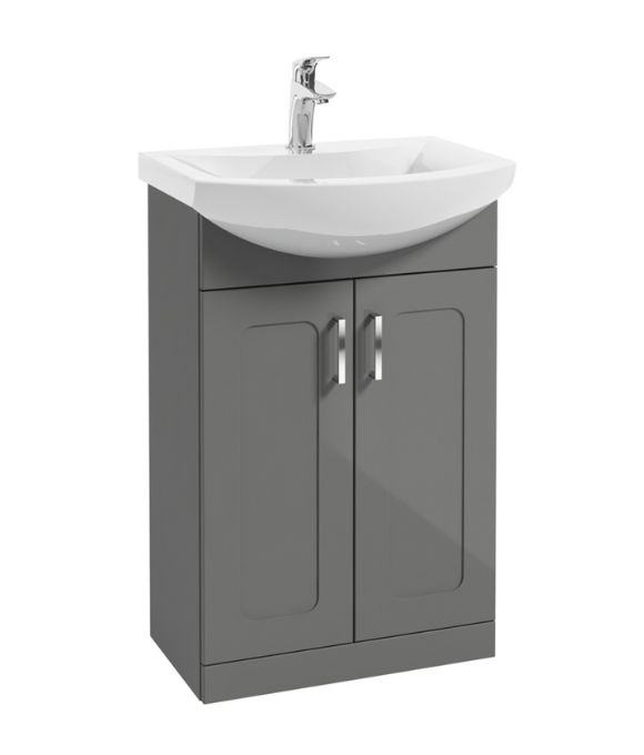 BRISTOL FLOOR STANDING UNIT STEEL GREY