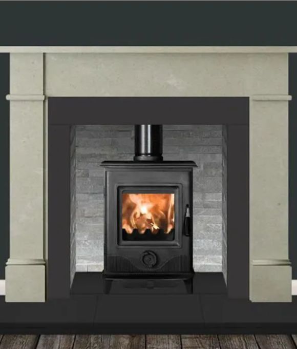 BROMPTON 54 MOCHA BEIGE FIREPLACE 