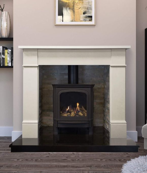 BROMPTON 54 IVORY PEARL FIREPLACE