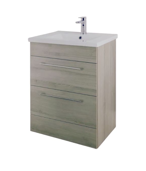 CESENA 2 DRAWER FLOOR STANDING UNIT GREY MOLINA
