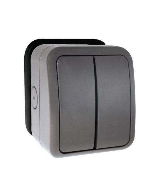 CLICK 2GANG 2WAY WATERPROOF SWITCH 