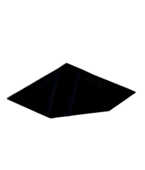 LOCKSTONE GALLERY POLISHED BLACK GRANITE HEARTH CORNER ANGLED
