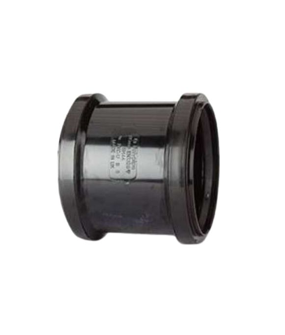 POLYPIPE SOIL COUPLER D/S 110MM BLACK