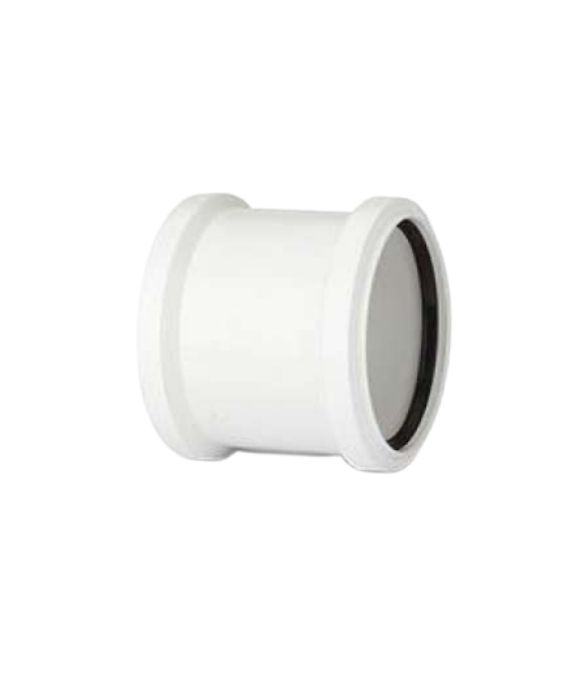 POLYPIPE SOIL COUPLER D/S 110MM WHITE
