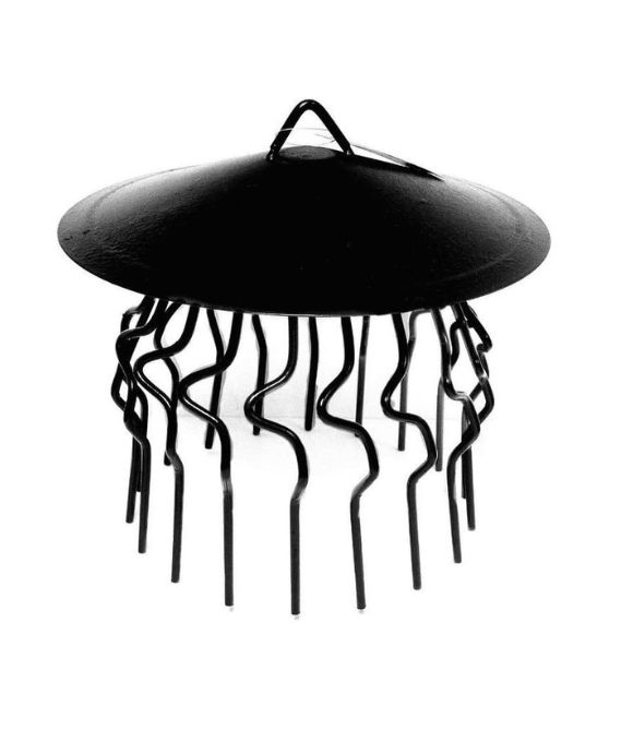 CHIMNEY CROW CAGE HOODED BLACK