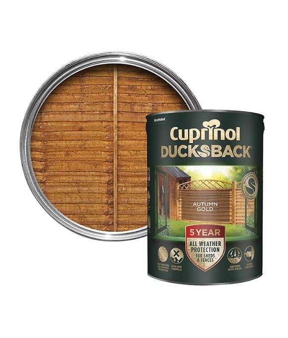 CUPRINOL DUCKS BACK AUTUMN GOLD 5LT 