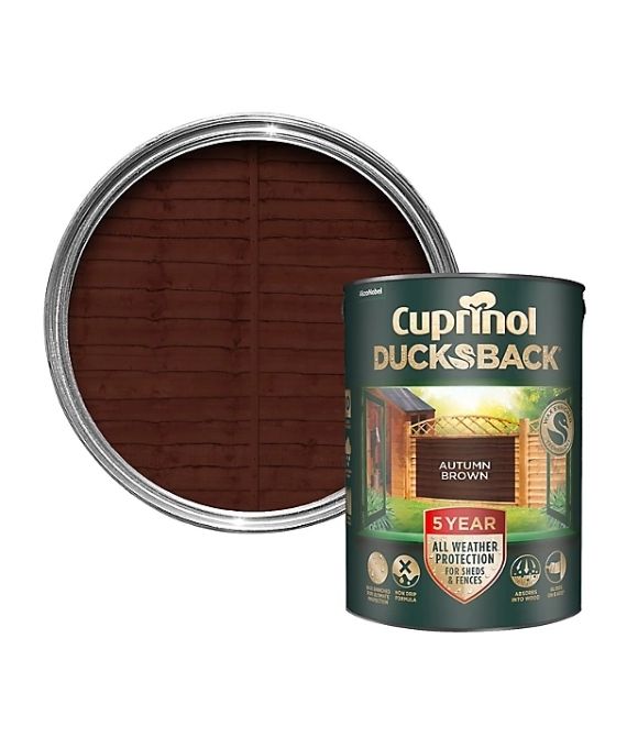 CUPRINOL DUCKS BACK AUTUMN BROWN 5LT