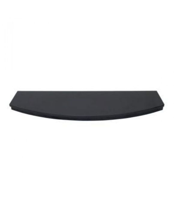 LOCKSTONE GALLERY POLISHED BLACK GRANITE HEARTH CURVED FRONT