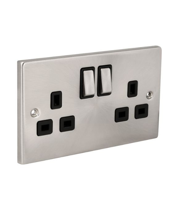 CLICK DECO 2GANG 13A DP SWITCHED SOCKET OUTLET