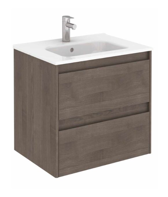 DIJON TWO DRAWER WALL HUNG UNIT SAMARA ASH