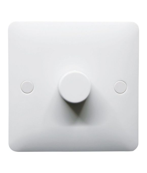 DIMMER SWITCH 1 GANG 2 WAY 400W WHITE 