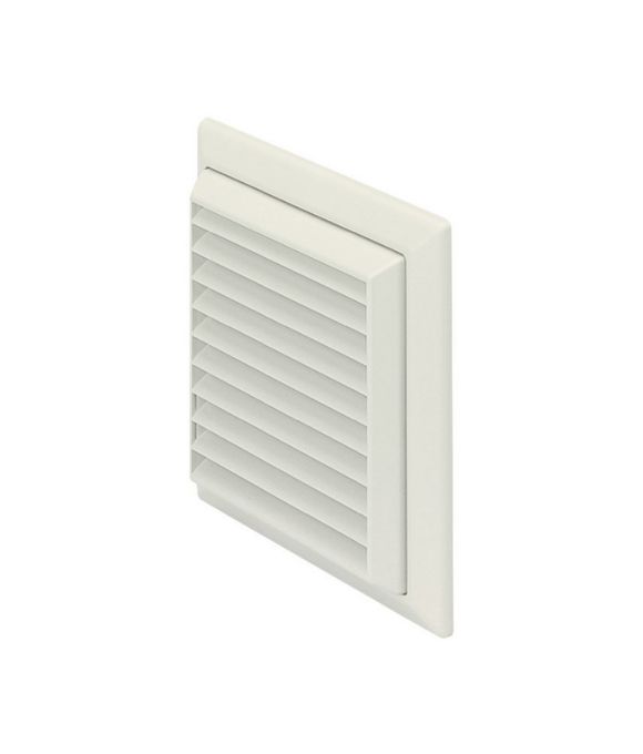 DUCT VENT LOUVERED WHITE 100MM 