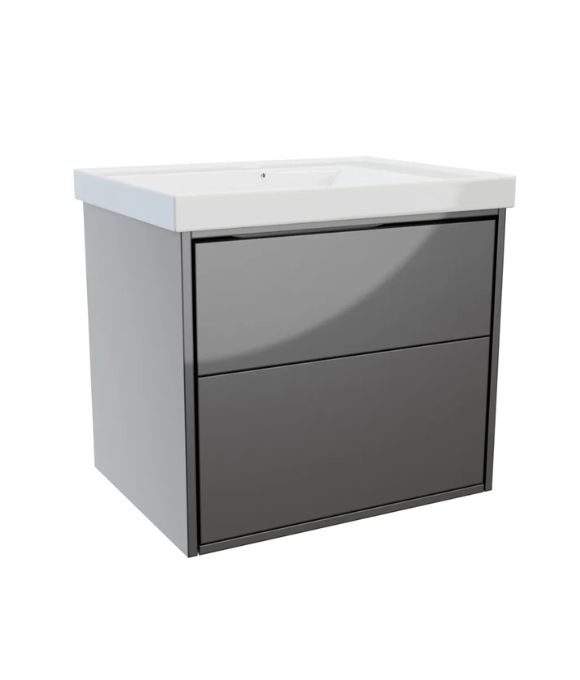 ERLA WALL HUNG TWIN DRAWER ANTHRACITE