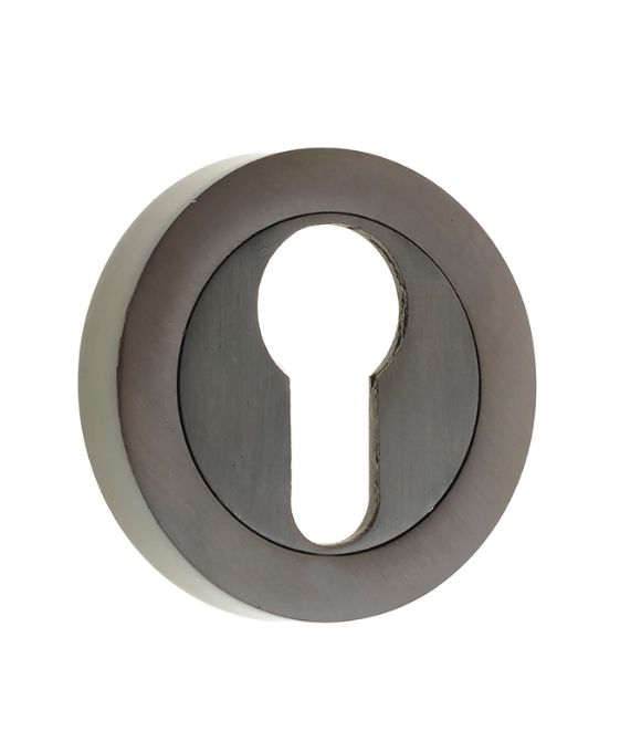 EURO PROFILE ESCUTCHEON ON ROUND ROSE DARK BRONZE