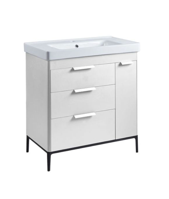 FAIRMONT 800 FLOOR STANDING UNIT GLOSS WHITE