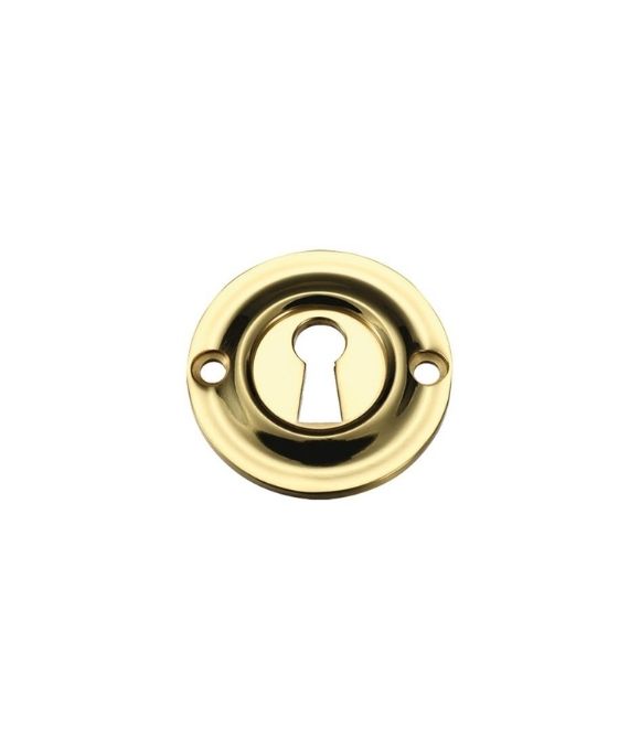 F18 STD. KEY ESCUTCHEON POLISHED BRASS