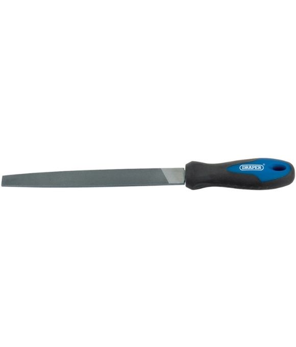DRAPER SOFT GRIP ENGINEER’ FLAT FILE & HANDLE 200MM
