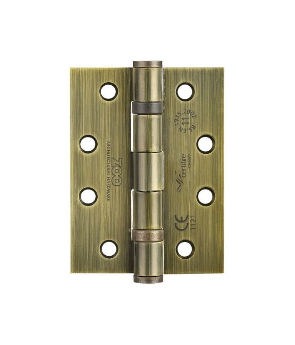 ZOO 4X3” BALL BEARING STEEL DOOR HINGE FLORENTINE BRONZE