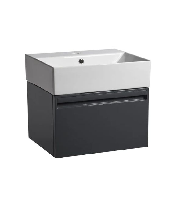 FORUM WALL HUNG UNIT DARK GREY GLOSS