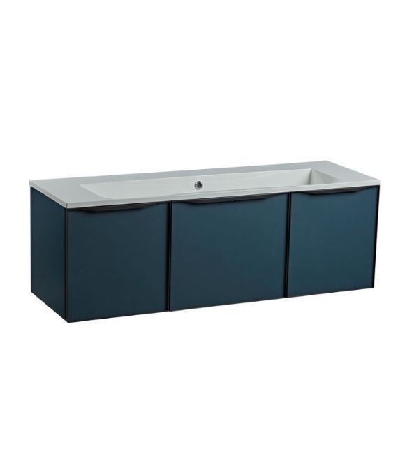 FRAME 1200 WALL MOUNTED BASIN UNIT DERWENT BLUE