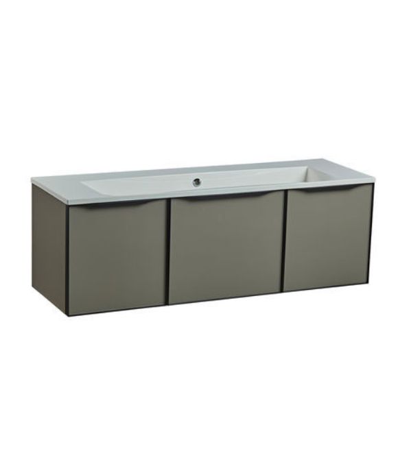 FRAME 1200 WALL MOUNTED BASIN UNIT MATT LIGHT CLAY