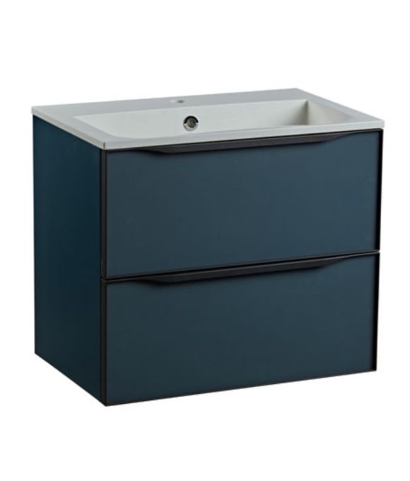 FRAME 600 WALL MOUNTED BASIN UNIT DERWENT BLUE 