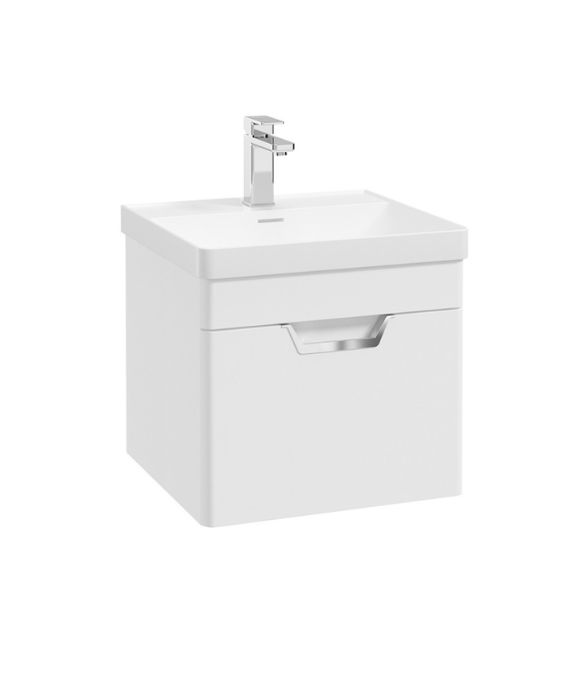 FREYA SINGLE DRAWER WALL HUNG UNIT MATT WHITE