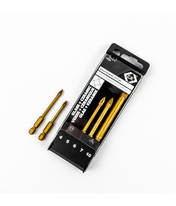 C.K. GLASS DRILL BIT SET 5PCS 