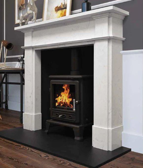 GLENMORE 58 NEW CARRARA FIREPLACE 