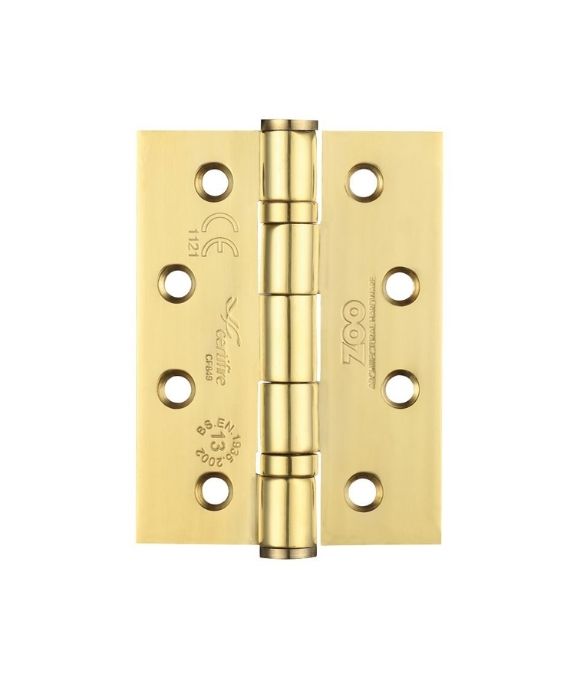 GRADE 13 BALL BEARING HINGE - PAIR AND A HALF PVD BRASS