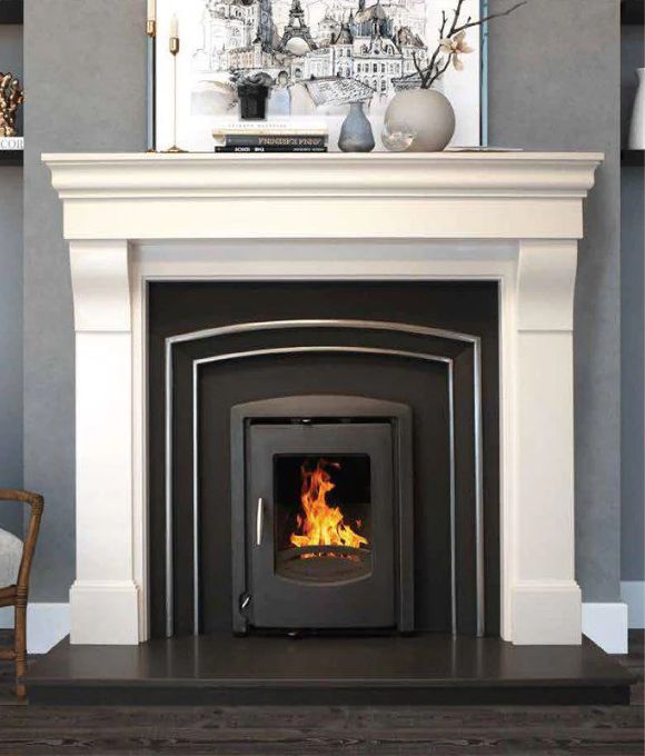 GULLION 54 ICE WHITE FIREPLACE 