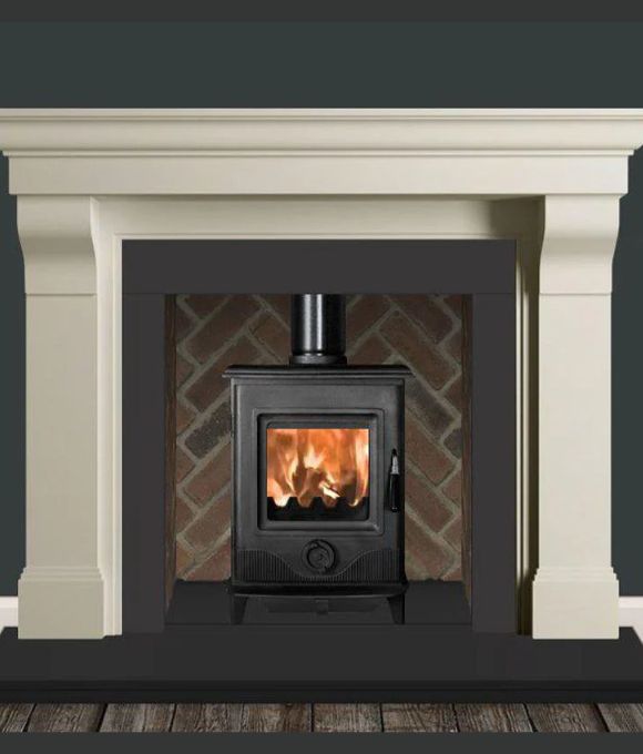 GULLION 60 IVORY PEARL FIREPLACE