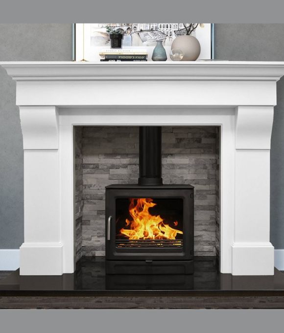 GULLION 66 ICE WHITE FIREPLACE