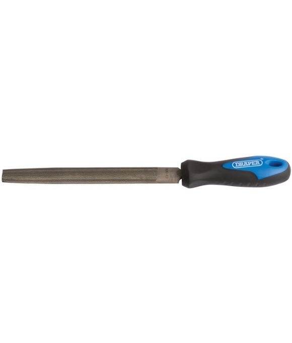 DRAPER SOFT GRIP ENGINEER’S HALF ROUND FILE & HANDLE 150MM 