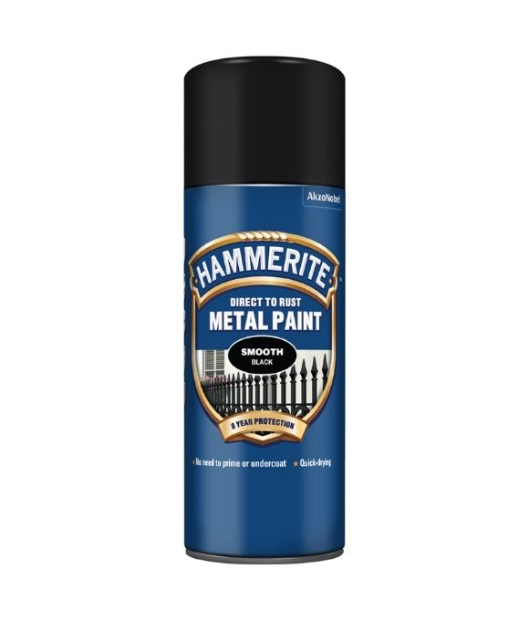 HAMMERITE SMOOTH SPRAY BLACK AEROSOL 400ML