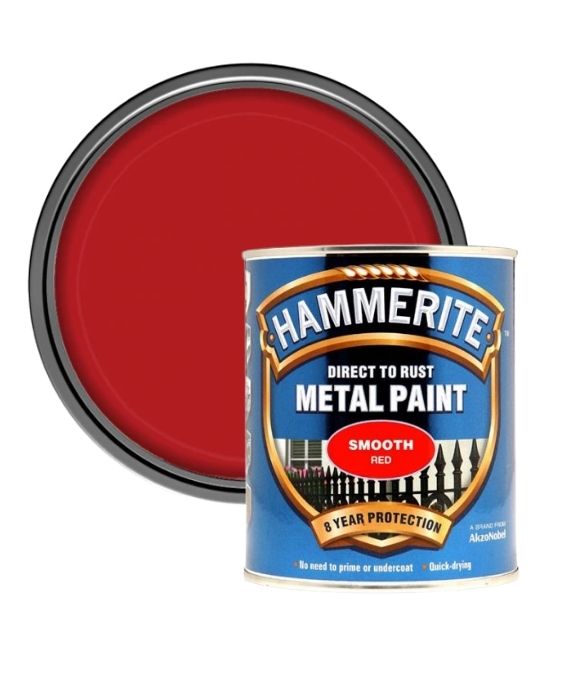 HAMMERITE SMOOTH RED 750ML