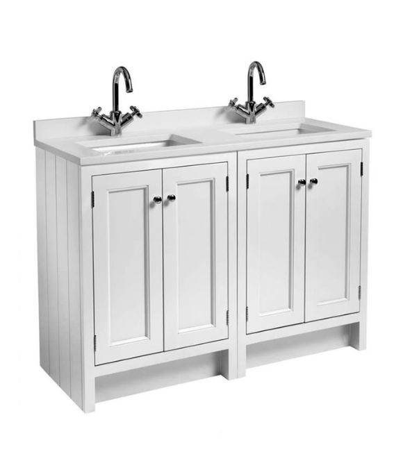 HAMPTON 1200 UNDERSLUNG BASIN UNIT CHALK WHITE