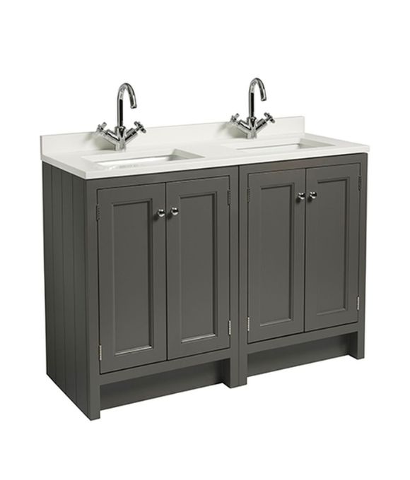 HAMPTON 1200 UNDERSLUNG BASIN UNIT PEWTER
