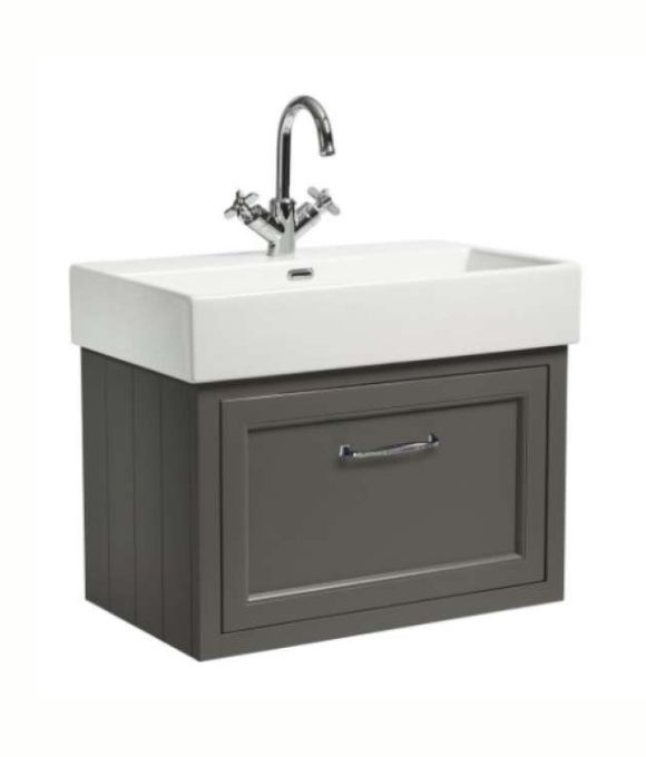 HAMPTON WALL HUNG VANITY UNIT PEWTER