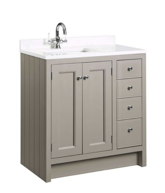 HAMPTON 800 UNDERSLUNG BASIN UNIT MOCHA