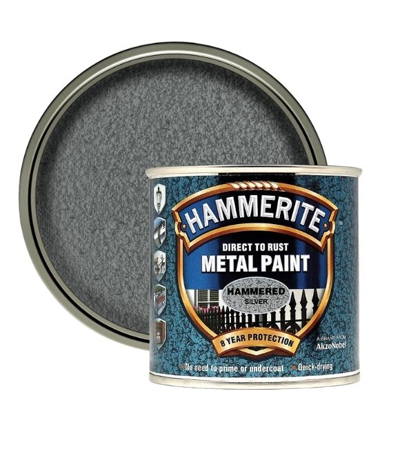 HAMMERITE HAMMERED SILVER 250ML