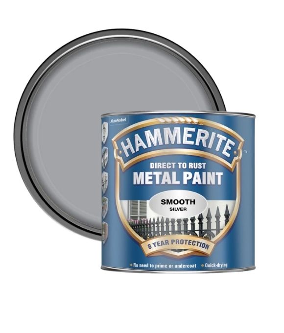 HAMMERITE SMOOTH SILVER 250ML