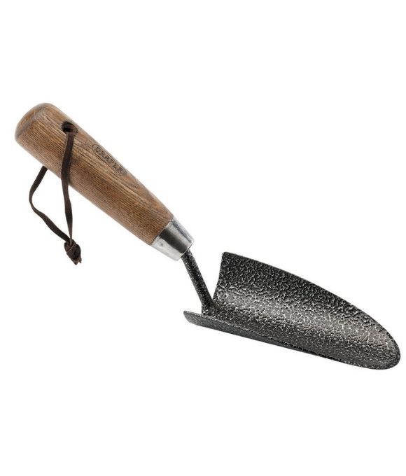 CARBON STEEL HEAVY DUTY HAND TROWEL WITH ASH HANDLE 125MM