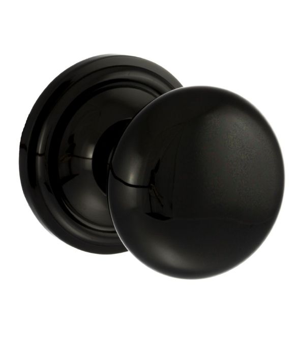 HARROGATE MORTICE KNOB BLACK NICKEL