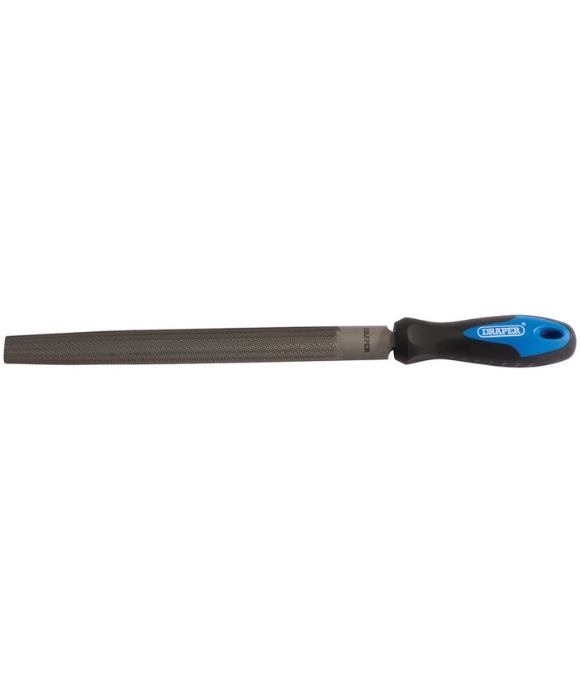 DRAPER SOFT GRIP ENGINEER’S HALF ROUND FILE & HANDLE 250MM