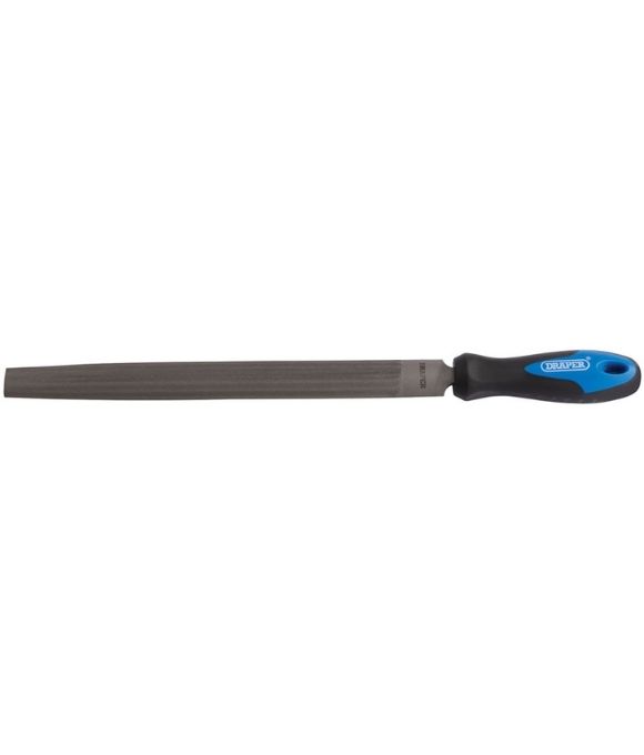 DRAPER SOFT GRIP ENGINEER’S HALF ROUND FILE & HANDLE 300MM