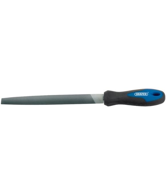 DRAPER SOFT GRIP ENGINEER’S HALF ROUND FILE & HANDLE 200MM