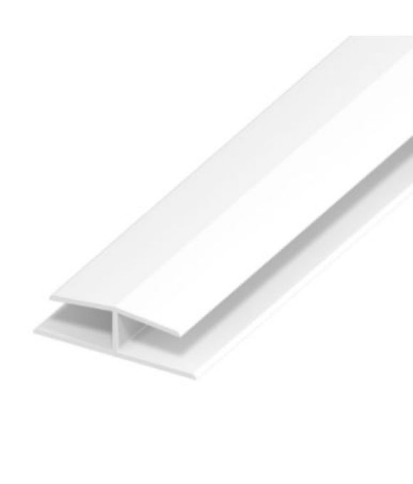 FASCIA H SECTION JOINTING TRIM WHITE 5MT