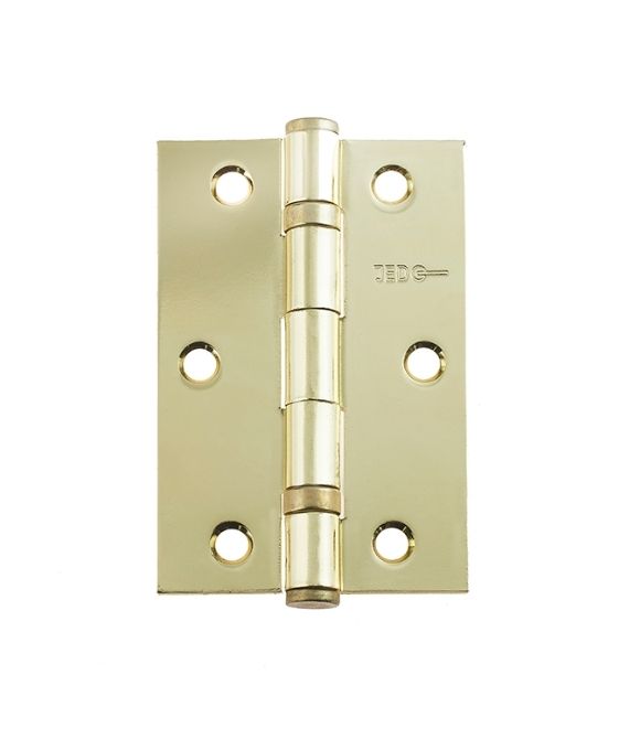 J8501 58X89MM STEEL BALL BEARING HINGE ELECTRO BRASS